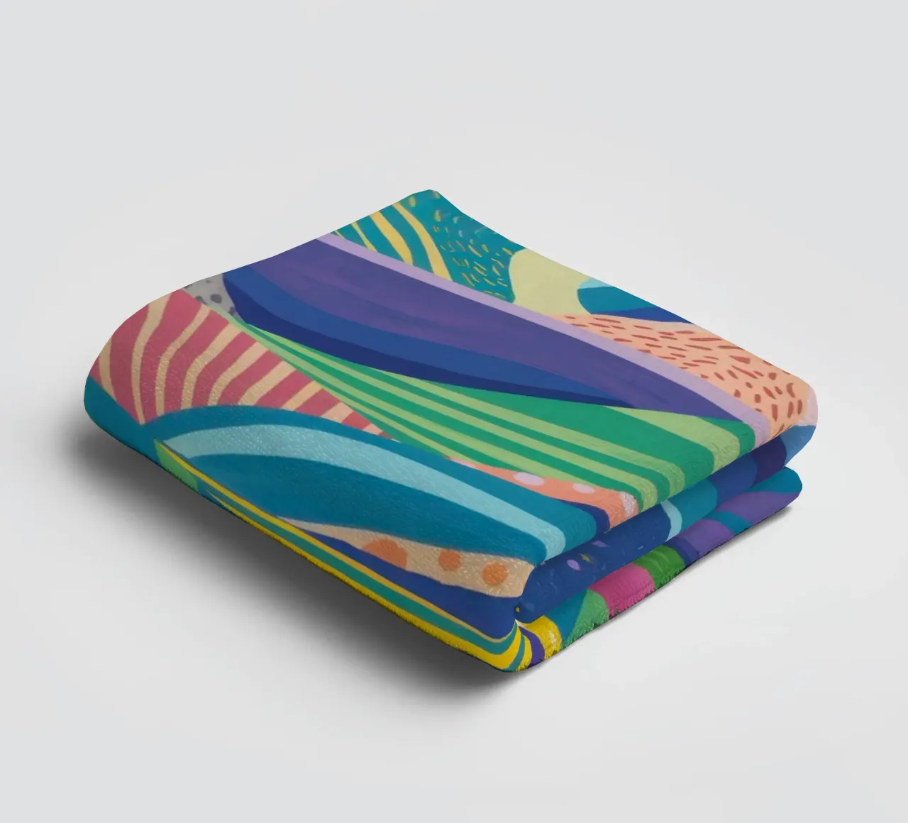 Psychedelisch heuvellandschap badhanddoek van Lune Dreams
