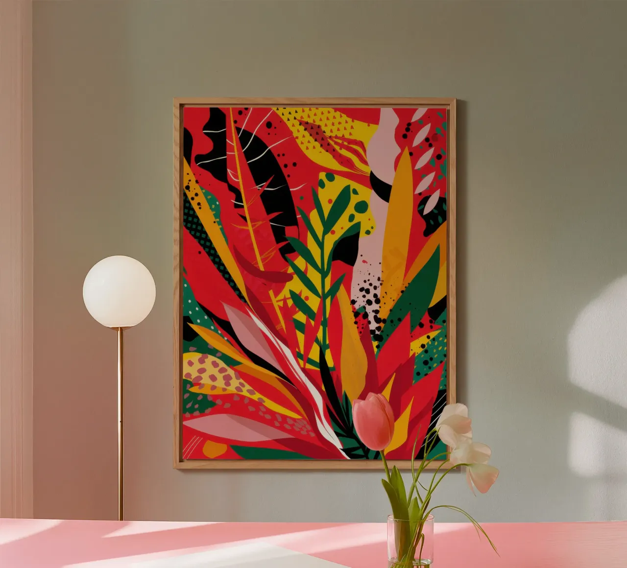 Primal Tropic Blaze alluminio dibond da Arcane Lines