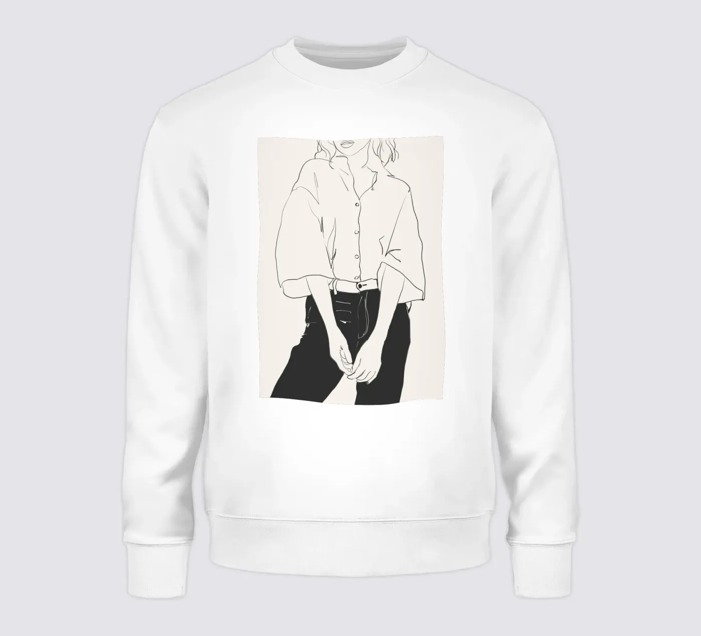 Linee classiche felpa da LeaDArt