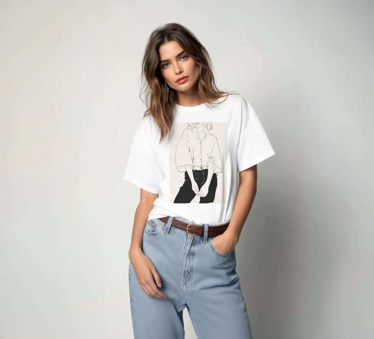 Linee classiche t-shirt da LeaDArt