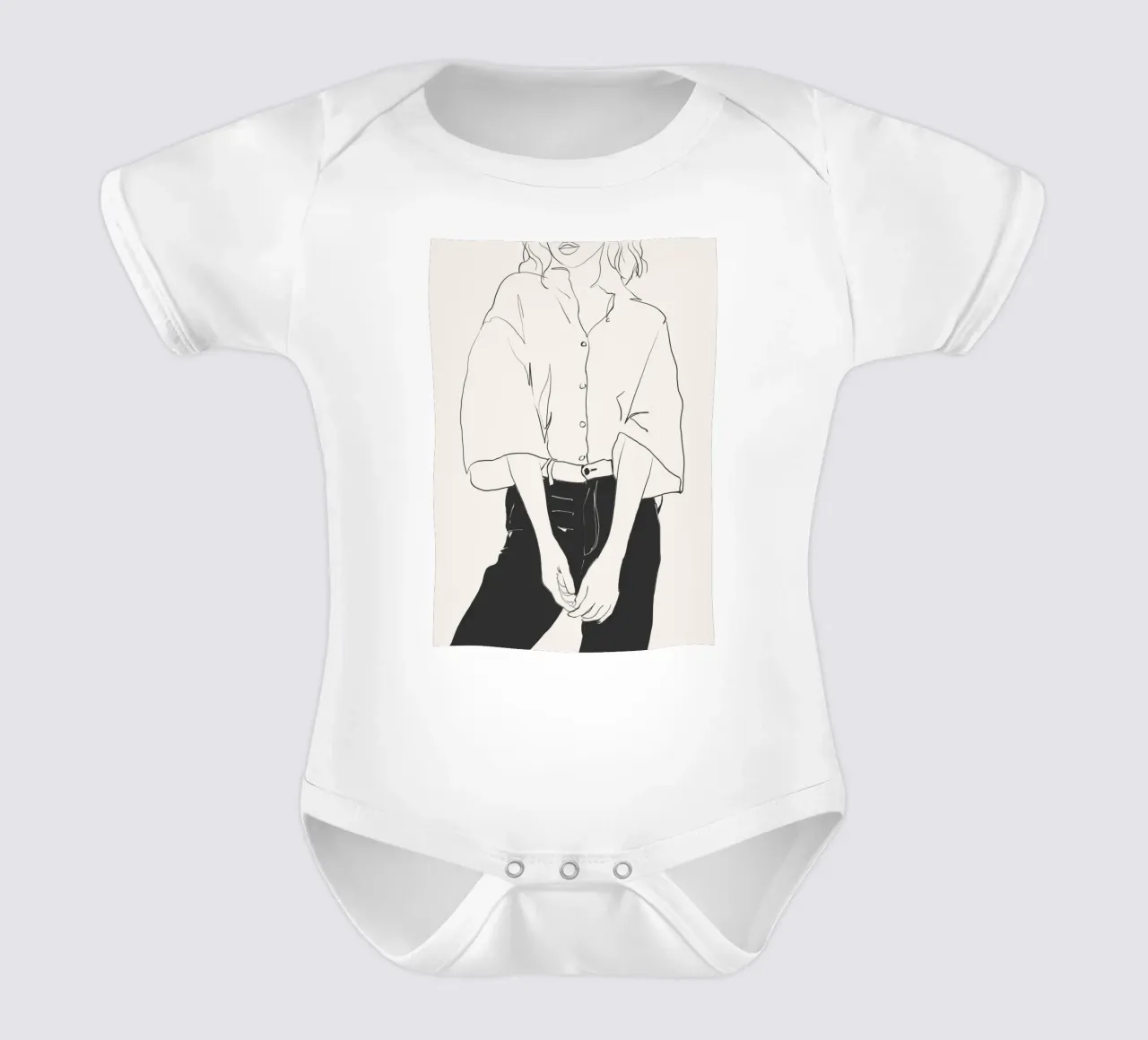 Linee classiche body neonato maniche corte da LeaDArt