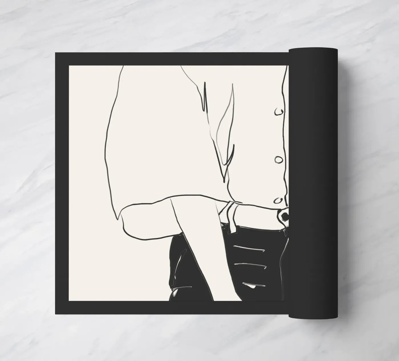 Klassieke lijnen deurmat van LeaDArt