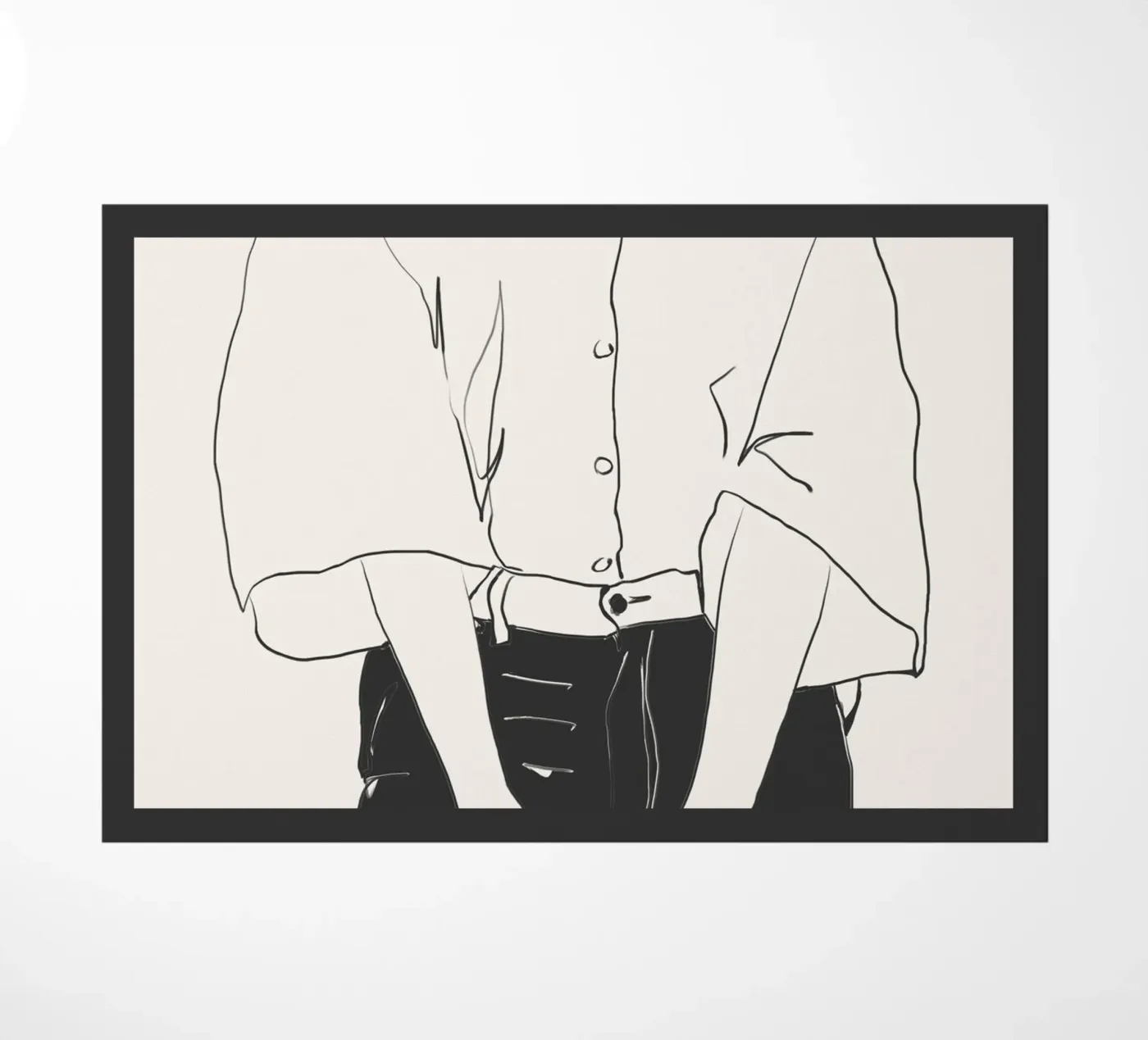 Klassieke lijnen deurmat van LeaDArt