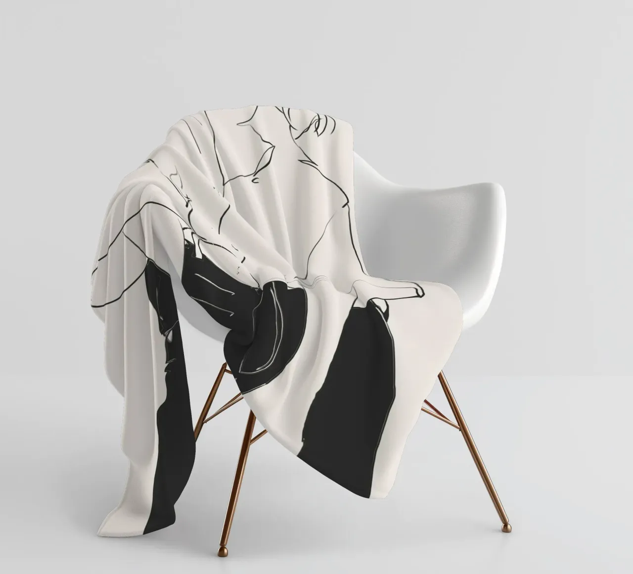 Linee classiche coperta in pile da LeaDArt