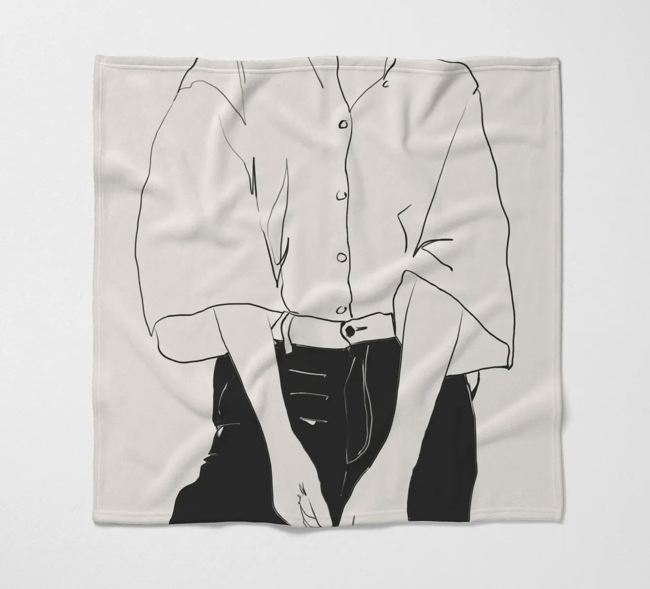 Linee classiche coperta in pile da LeaDArt