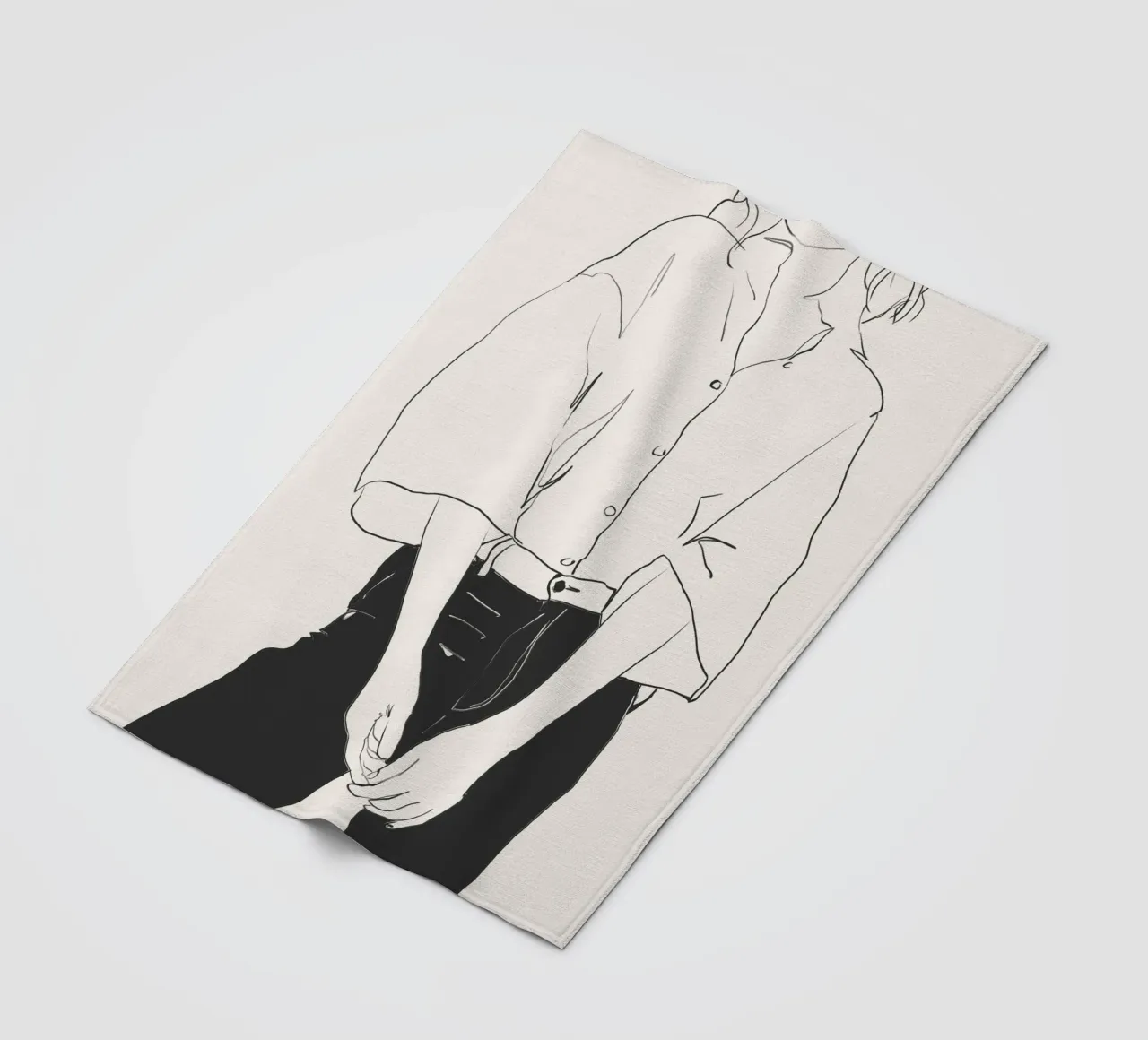 Linee classiche coperta in pile da LeaDArt