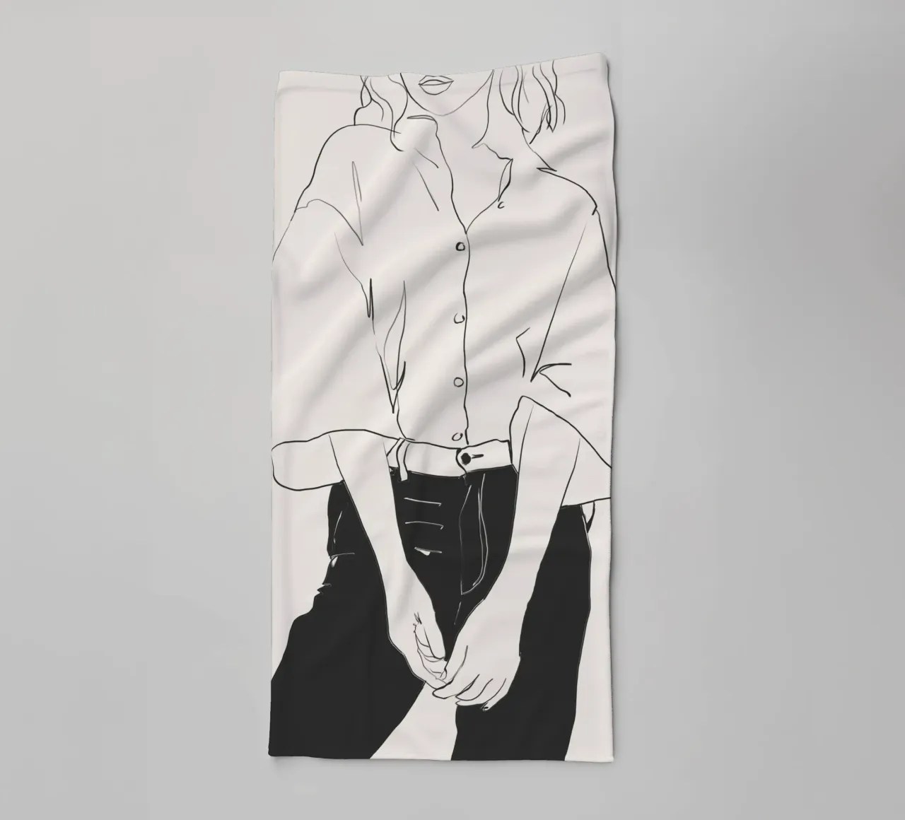 Linee classiche asciugamano da bagno da LeaDArt