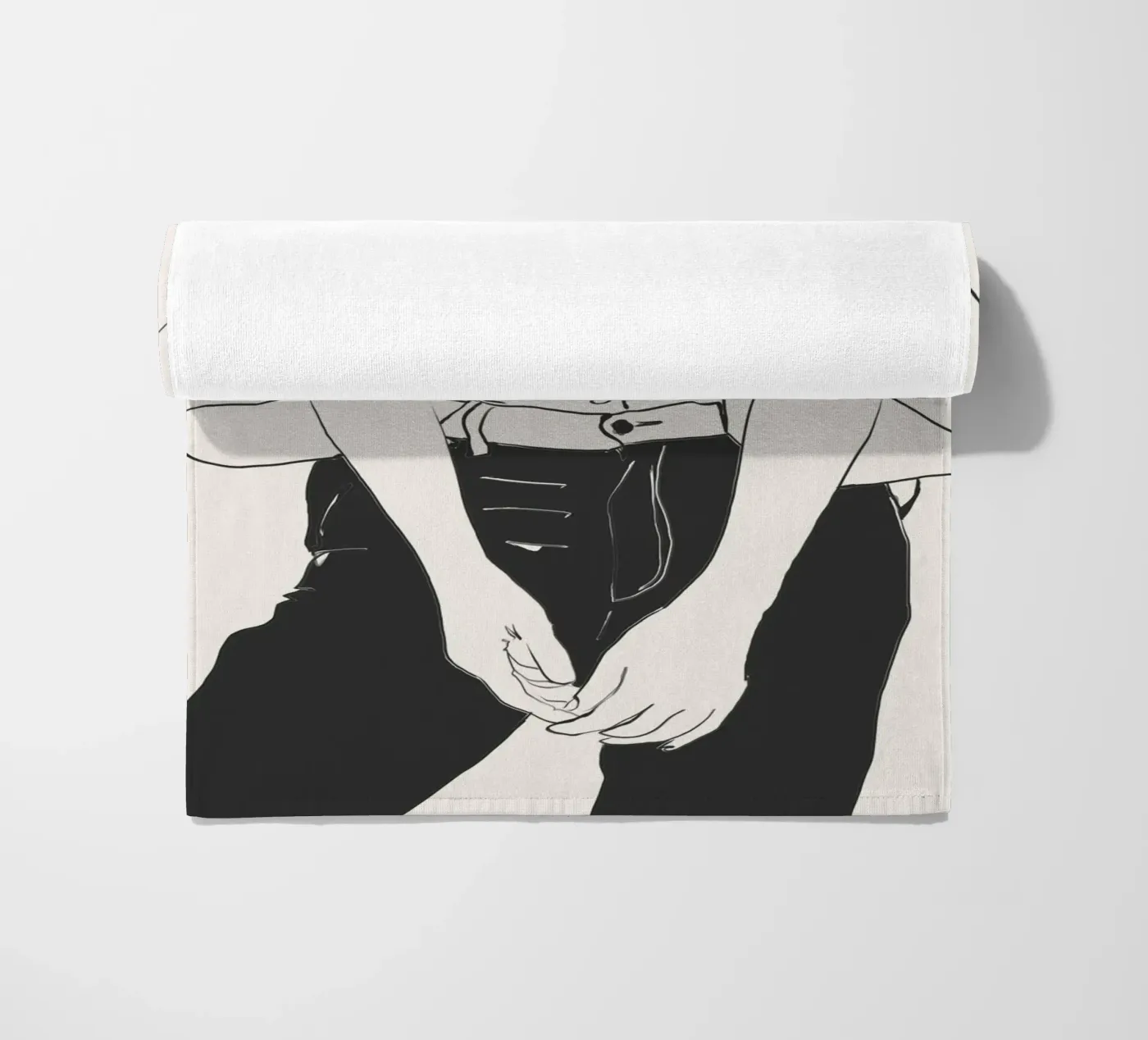 Linee classiche telo mare da LeaDArt