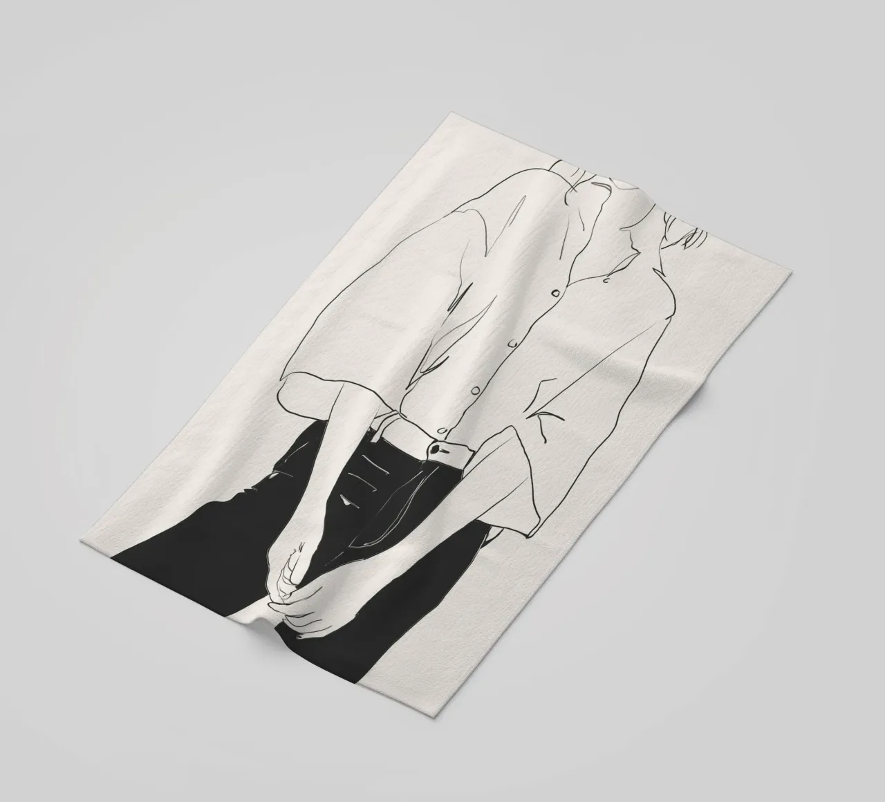 Linee classiche telo mare da LeaDArt