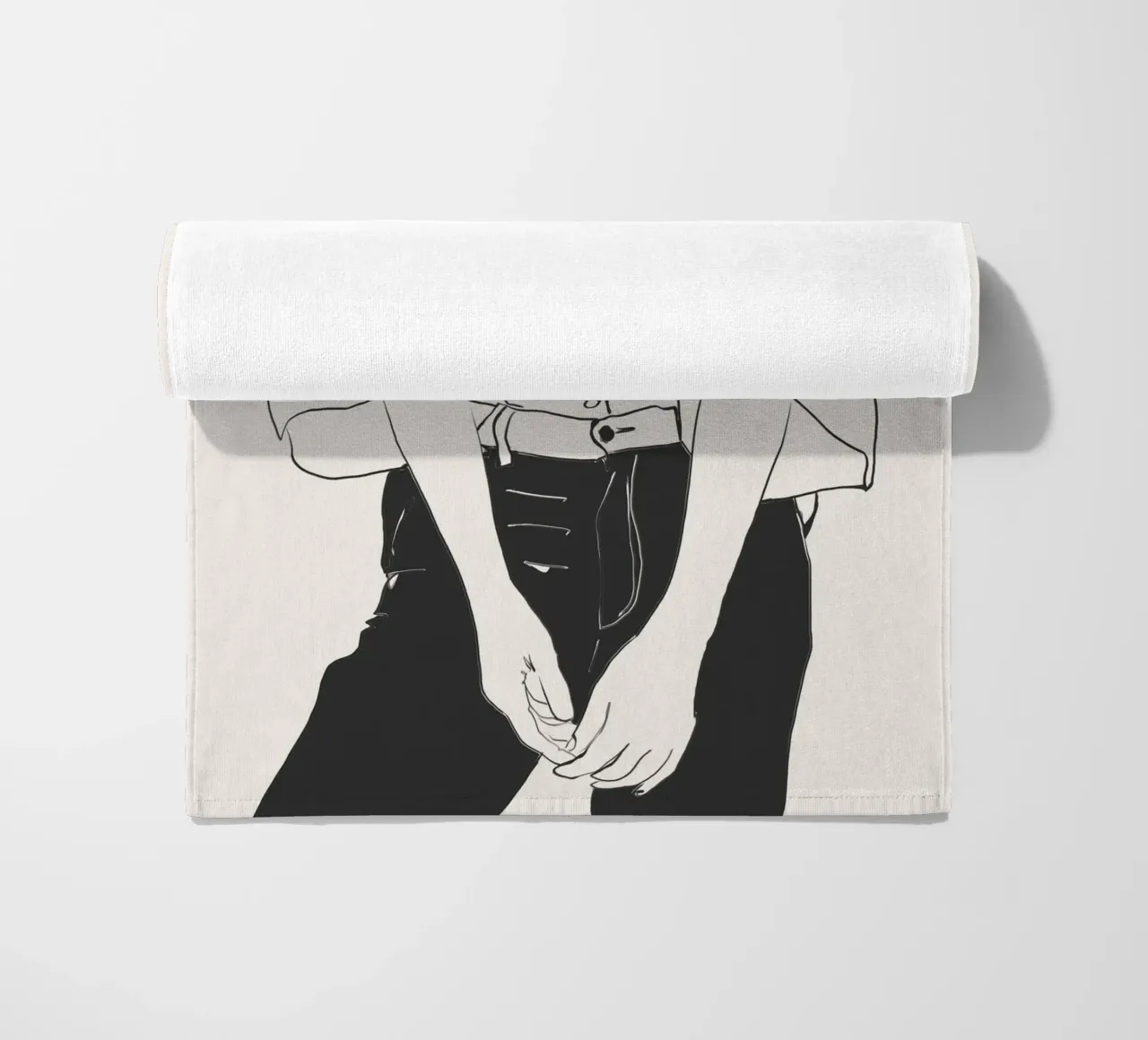 Linee classiche telo mare da LeaDArt