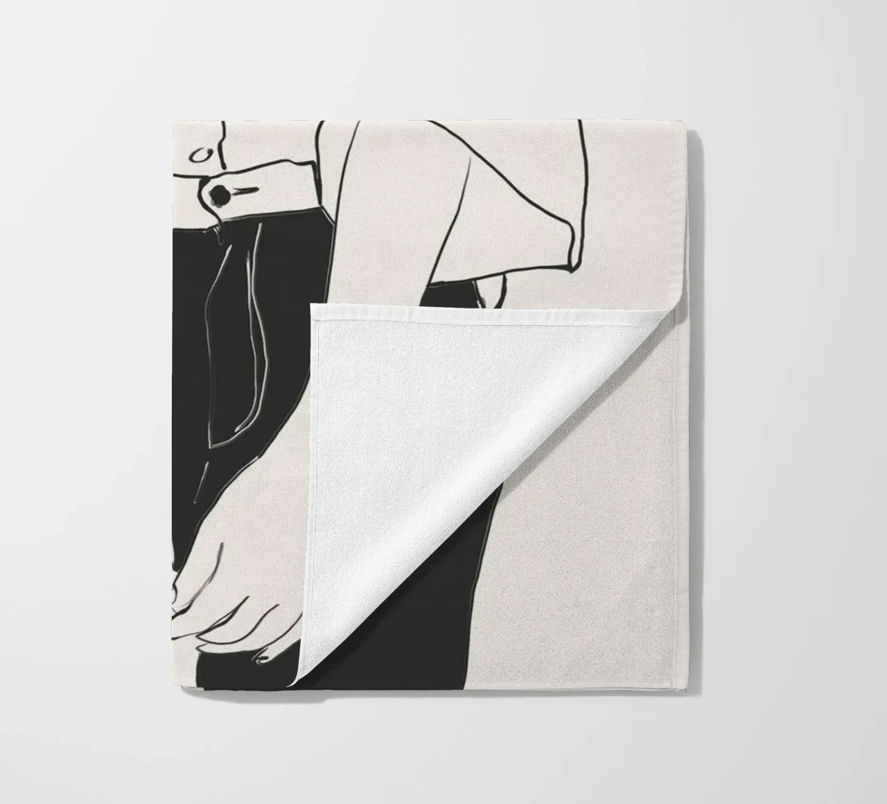 Linee classiche telo mare da LeaDArt