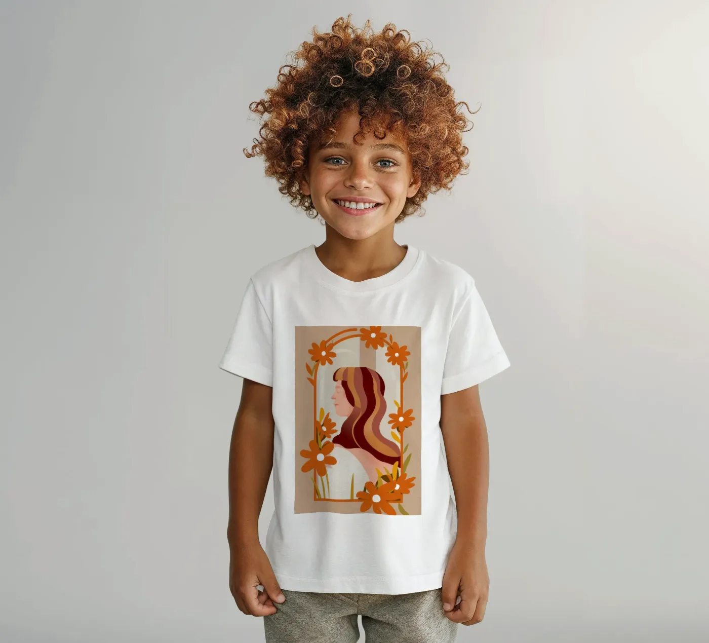 Profilo floreale Bellezza t-shirt bambini da Lune Dreams