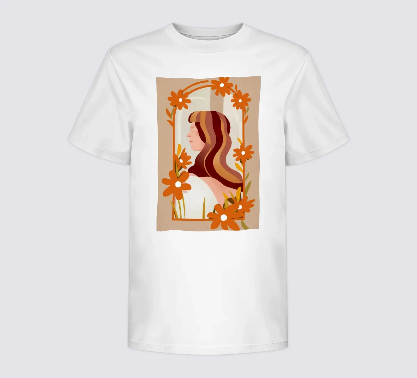 Profilo floreale Bellezza t-shirt bambini da Lune Dreams