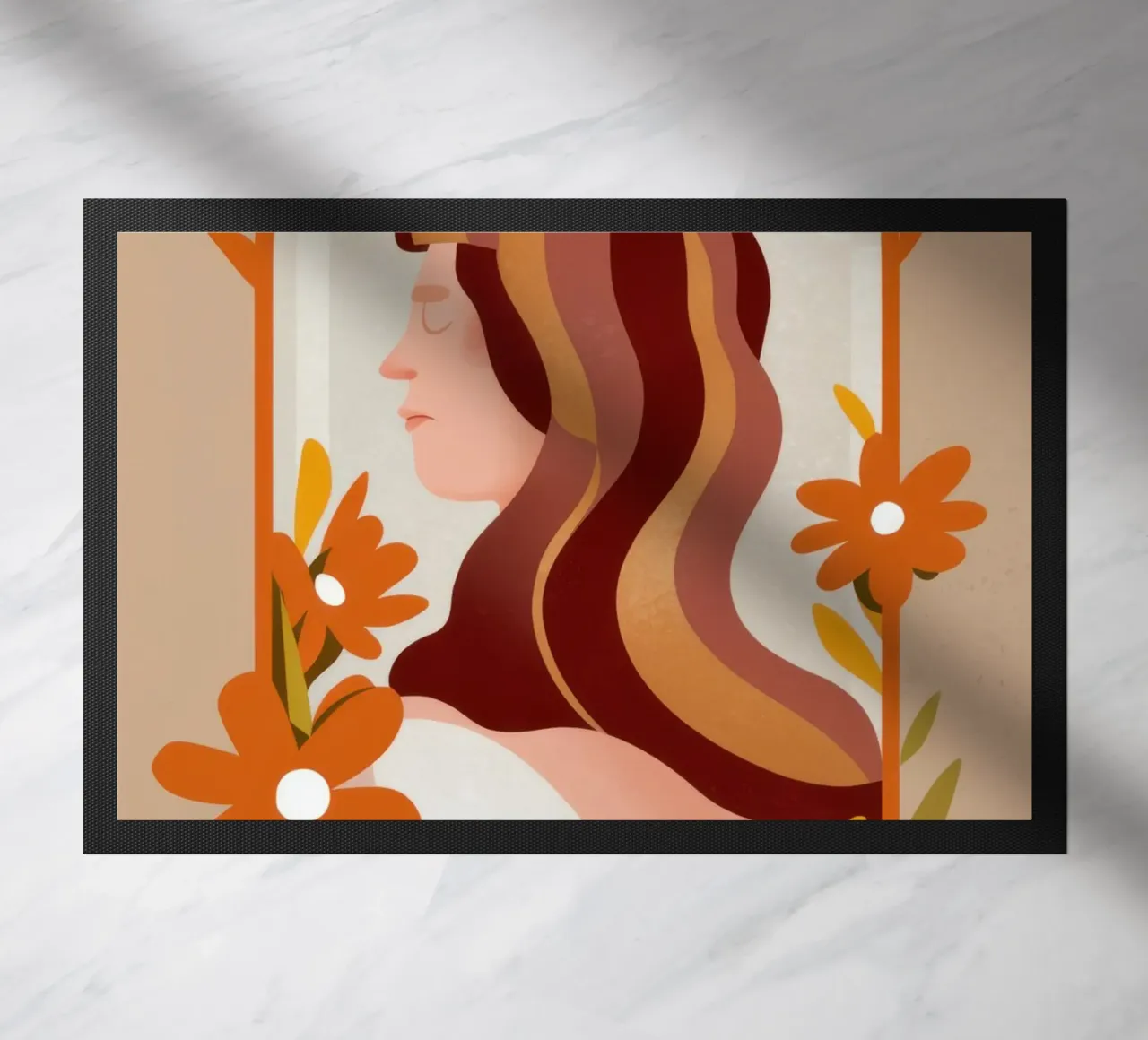 Profilo floreale Bellezza zerbino da Lune Dreams