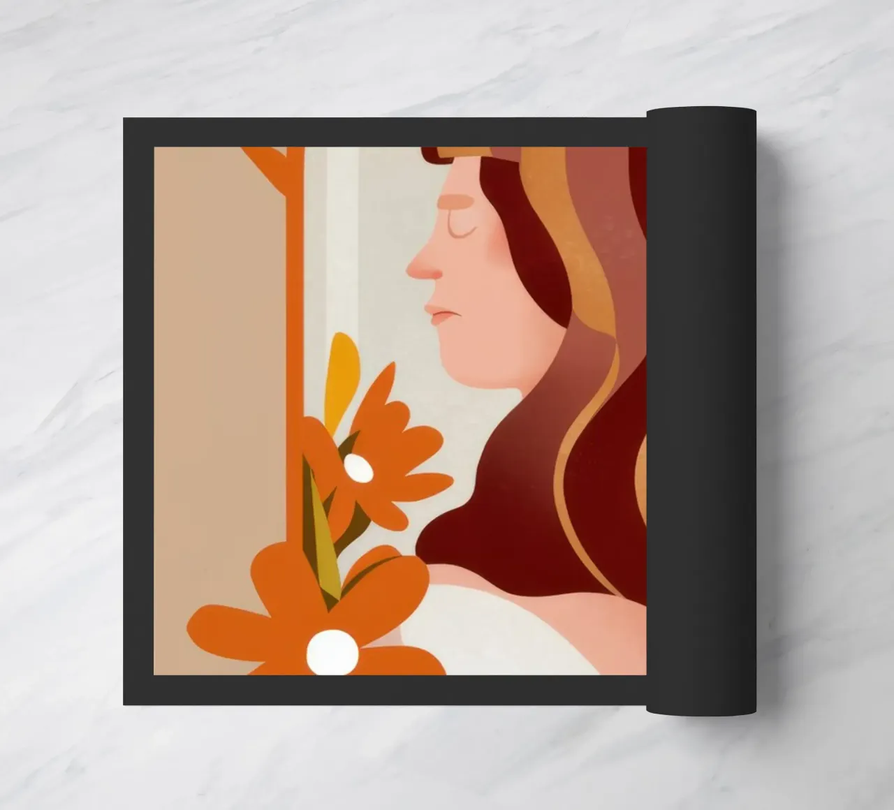 Profilo floreale Bellezza zerbino da Lune Dreams