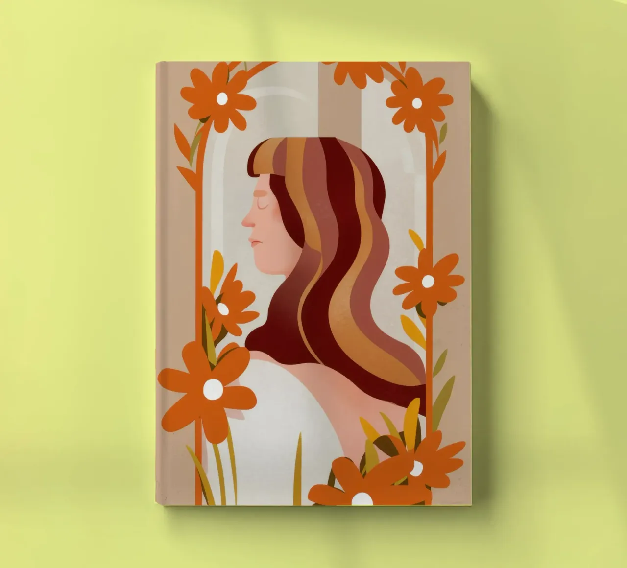 Floral Profile Beauty notebook by Lune Dreams