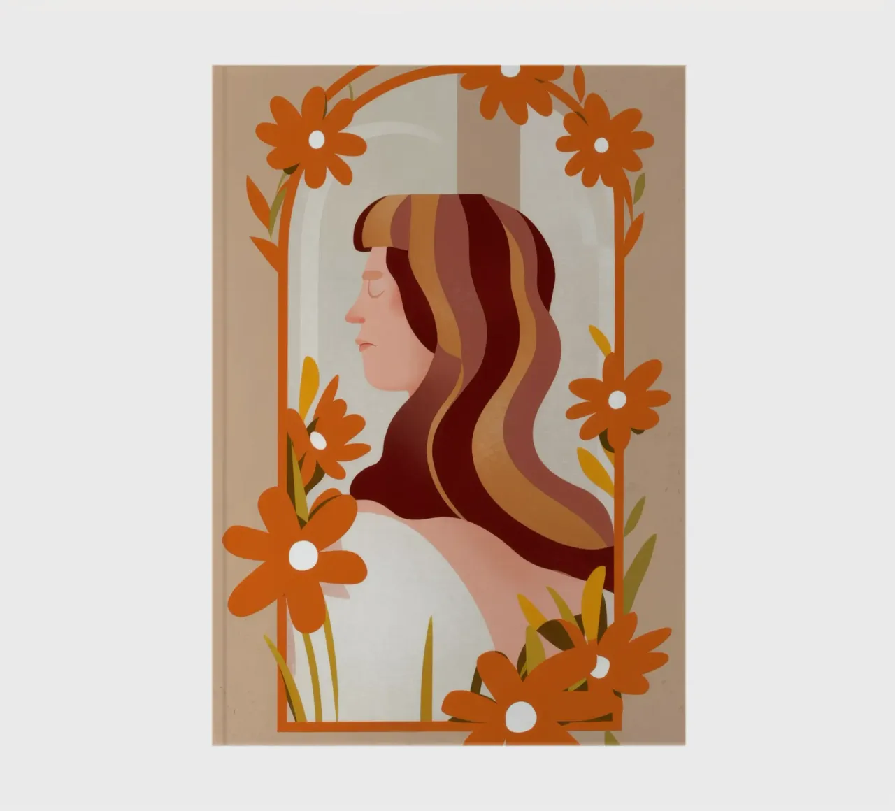 Floral Profile Beauty notebook by Lune Dreams