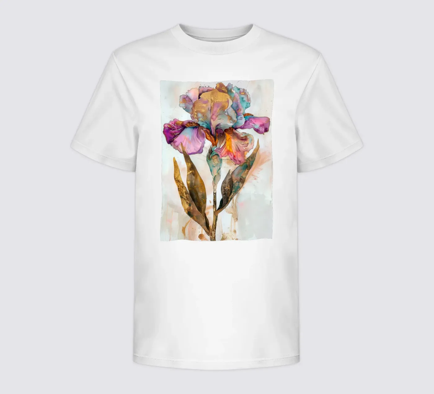 Iris d'oro t-shirt bambini da Justyna Jaszke JBJart