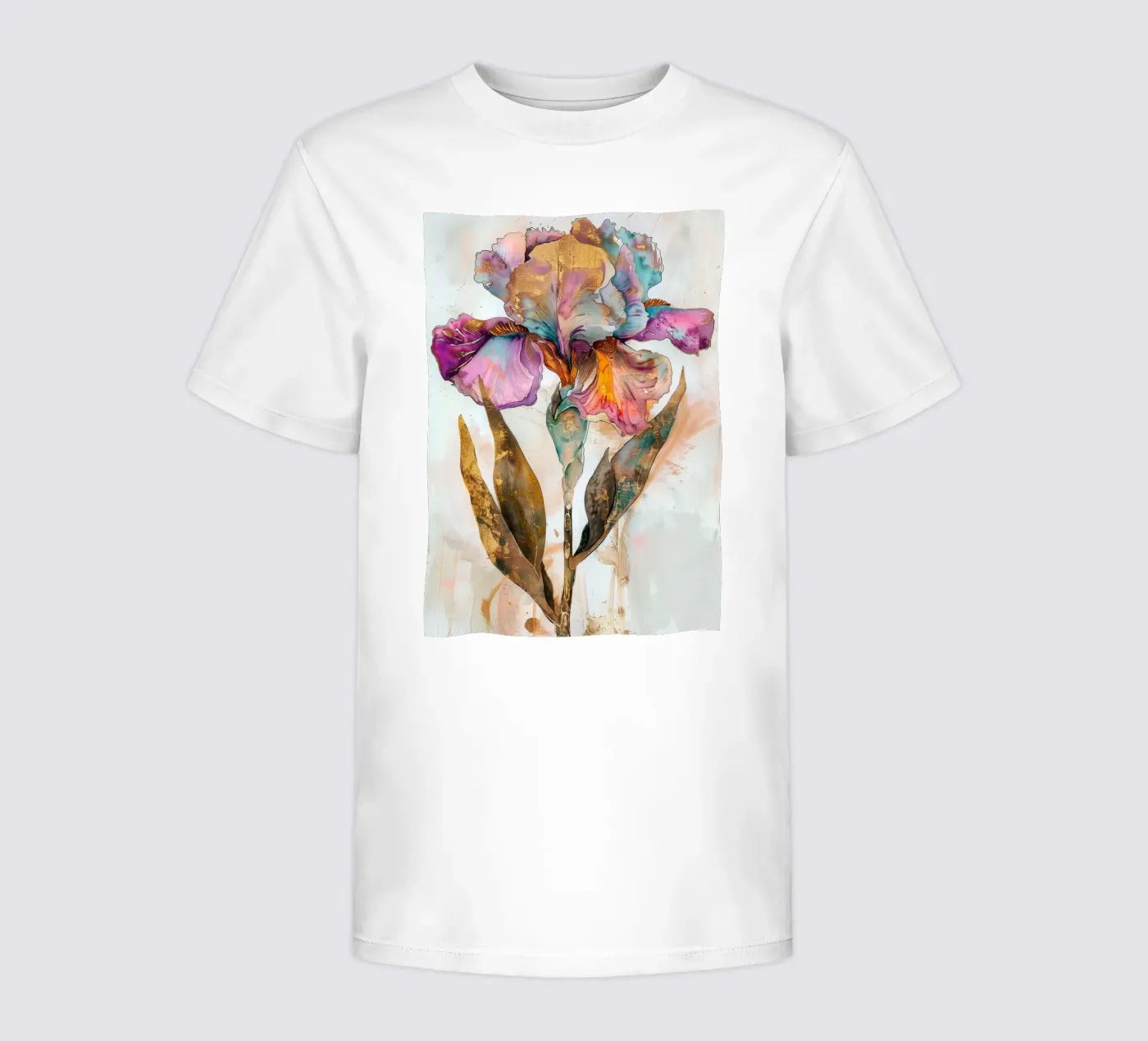 Iris d'oro t-shirt bambini da Justyna Jaszke JBJart