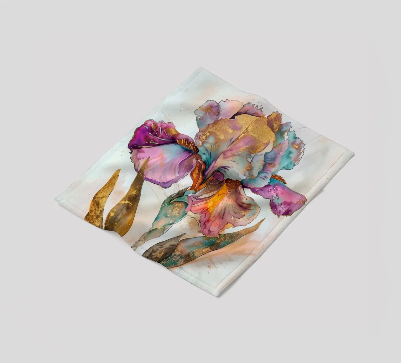 Iris d'oro coperta in pile da Justyna Jaszke JBJart