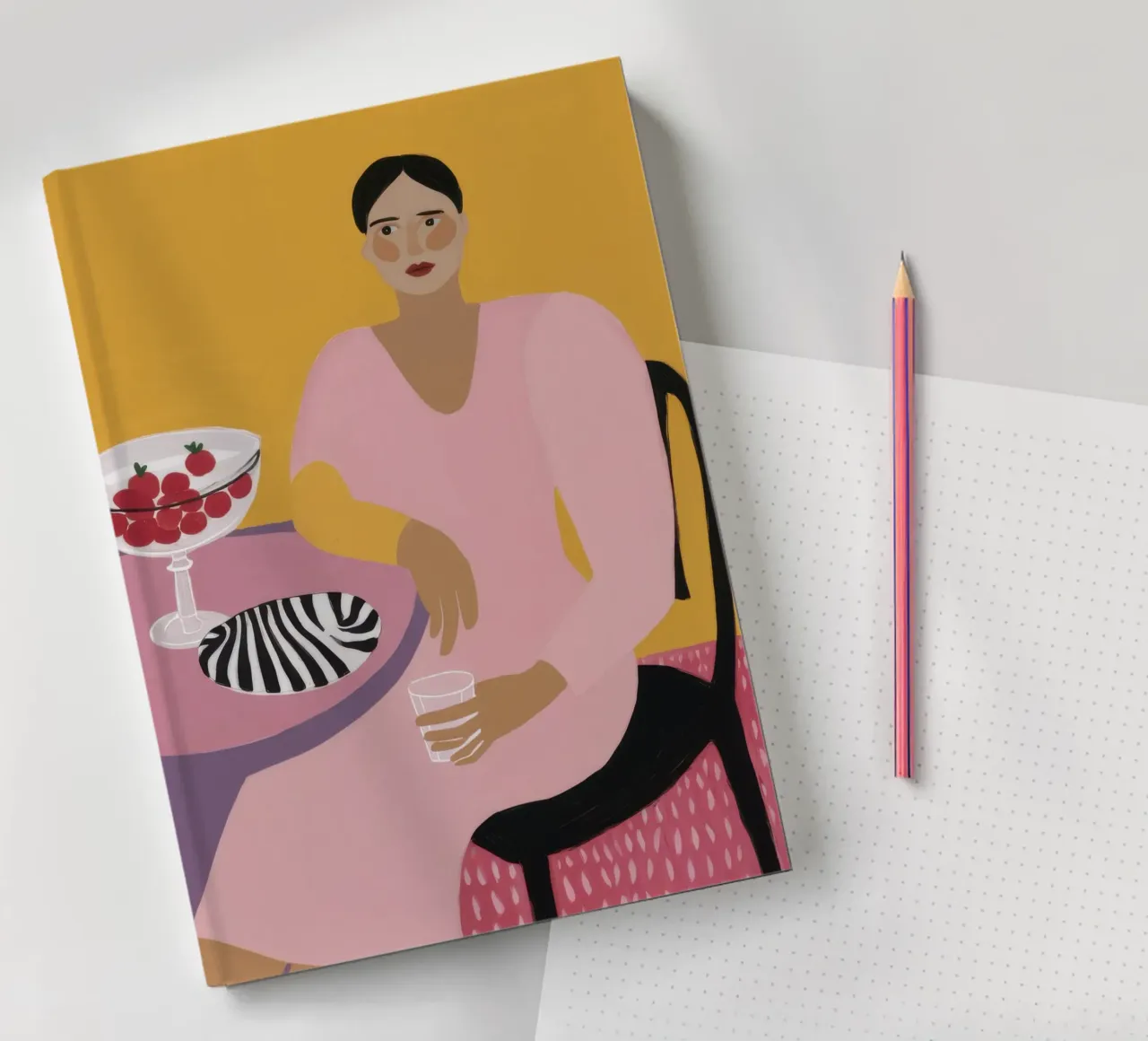 Pastel Cherry Rendezvous notebook by Hollow Years