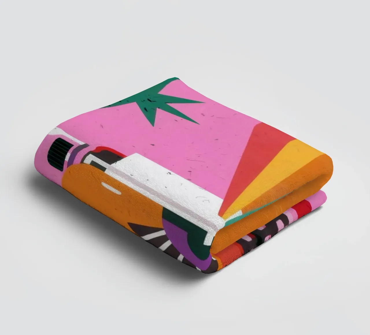 Rainbow Typewriter towel by Lune Dreams