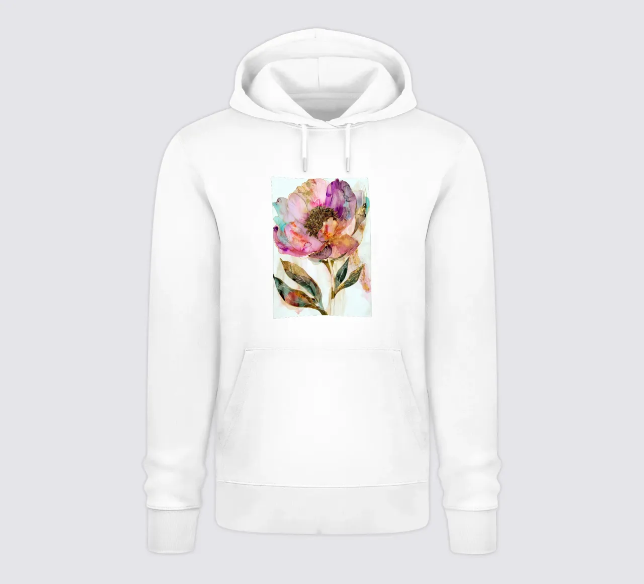 Peonie d'oro felpa con cappuccio da Justyna Jaszke JBJart