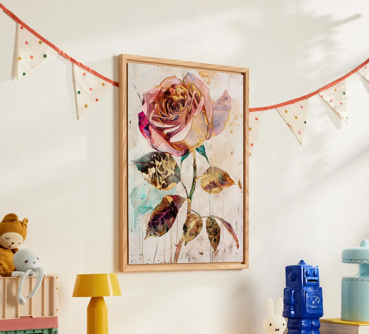 Rosa d'oro plexiglass da Justyna Jaszke JBJart