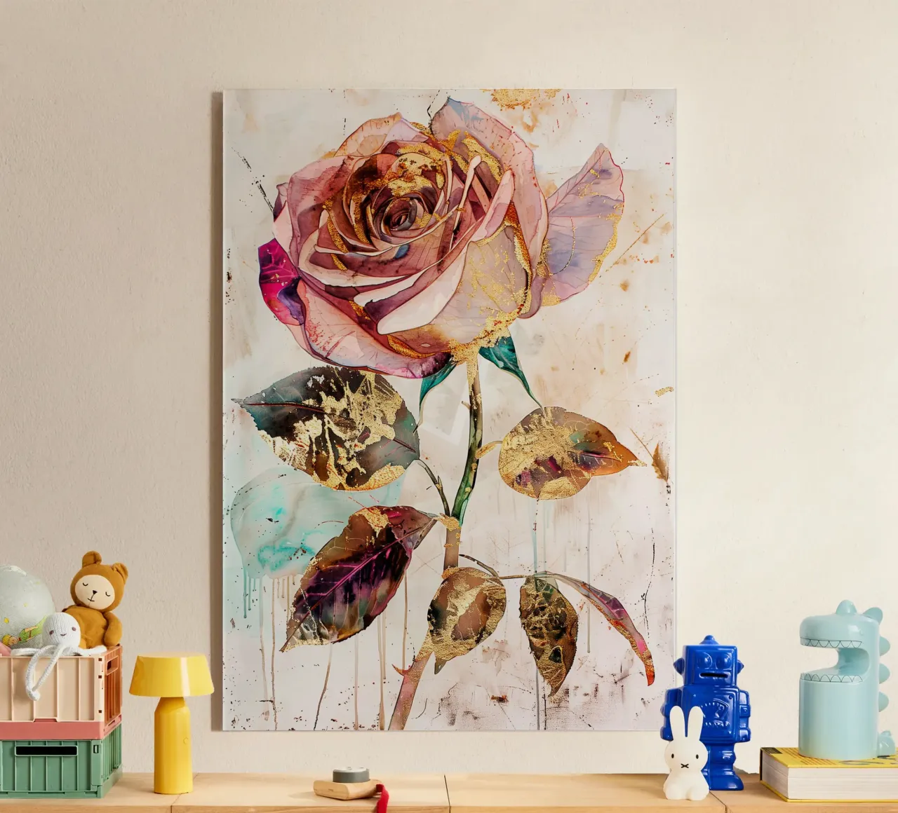 Rosa d'oro plexiglass da Justyna Jaszke JBJart