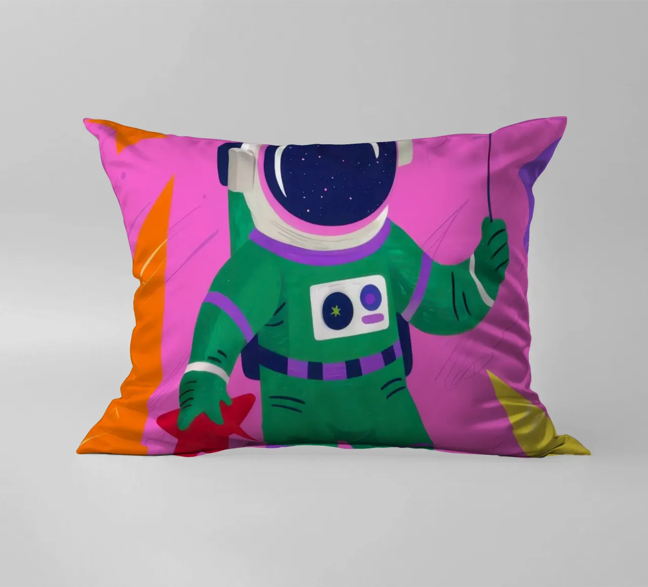 Gioco dell'astronauta cosmico cuscino da Lune Dreams