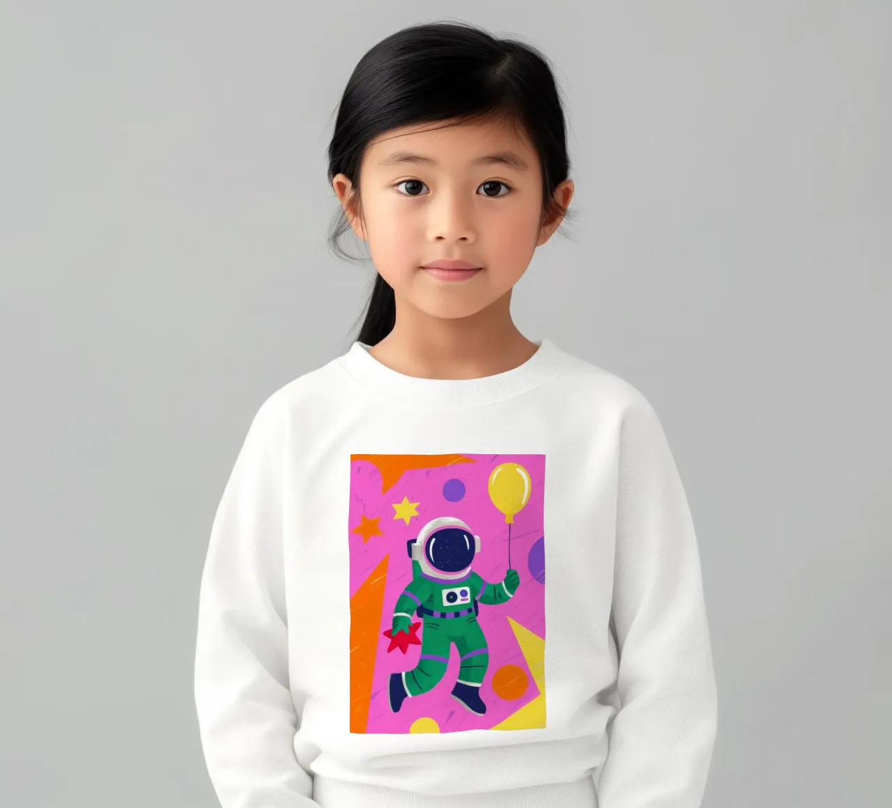 Cosmic Astronaut Play kids sweatshirt by Lune Dreams