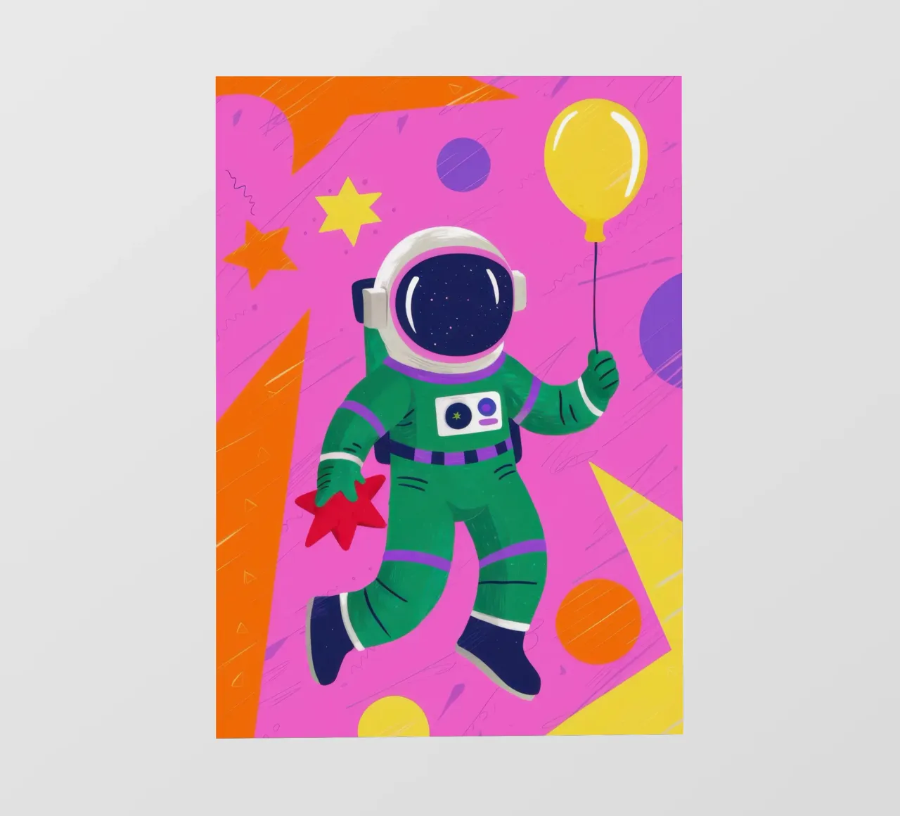 Cosmic Astronaut Play backlit film by Lune Dreams