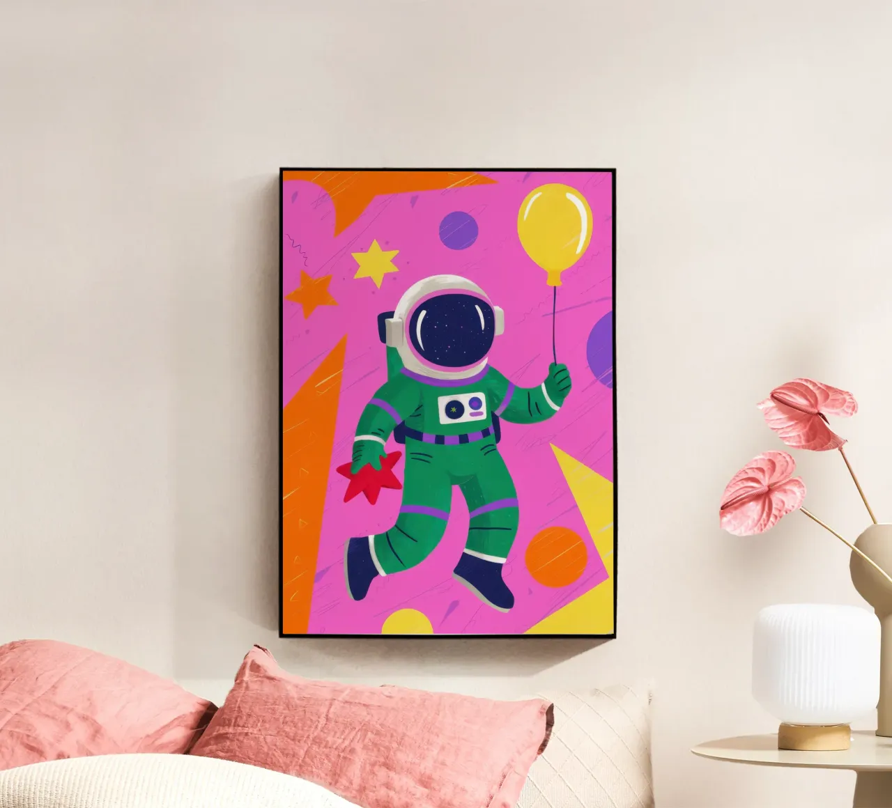 Cosmic Astronaut Play acrylic glass by Lune Dreams