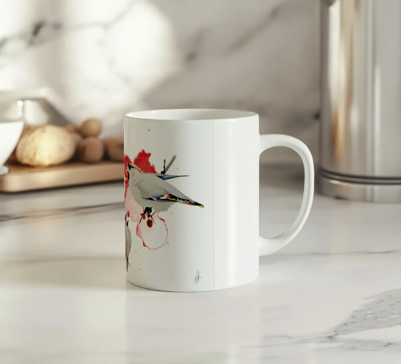 Feeding Time ceramic mug by Libby Watkins