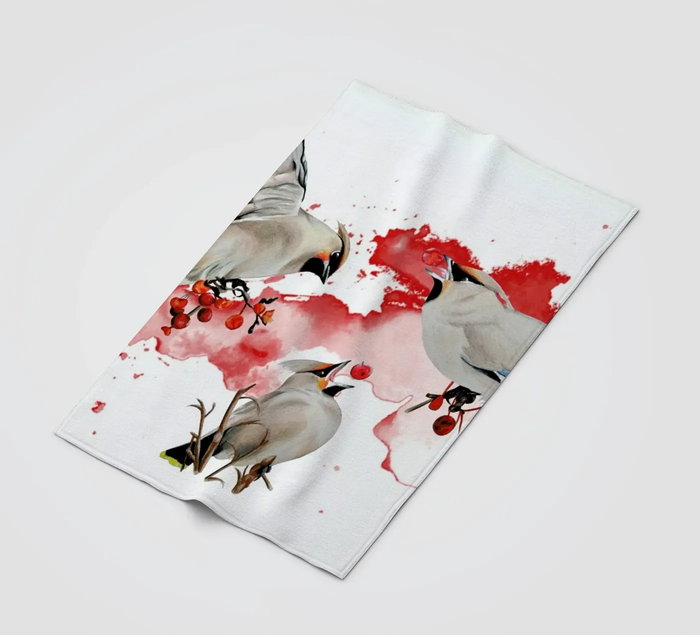 Feeding Time coperta in pile da Libby Watkins
