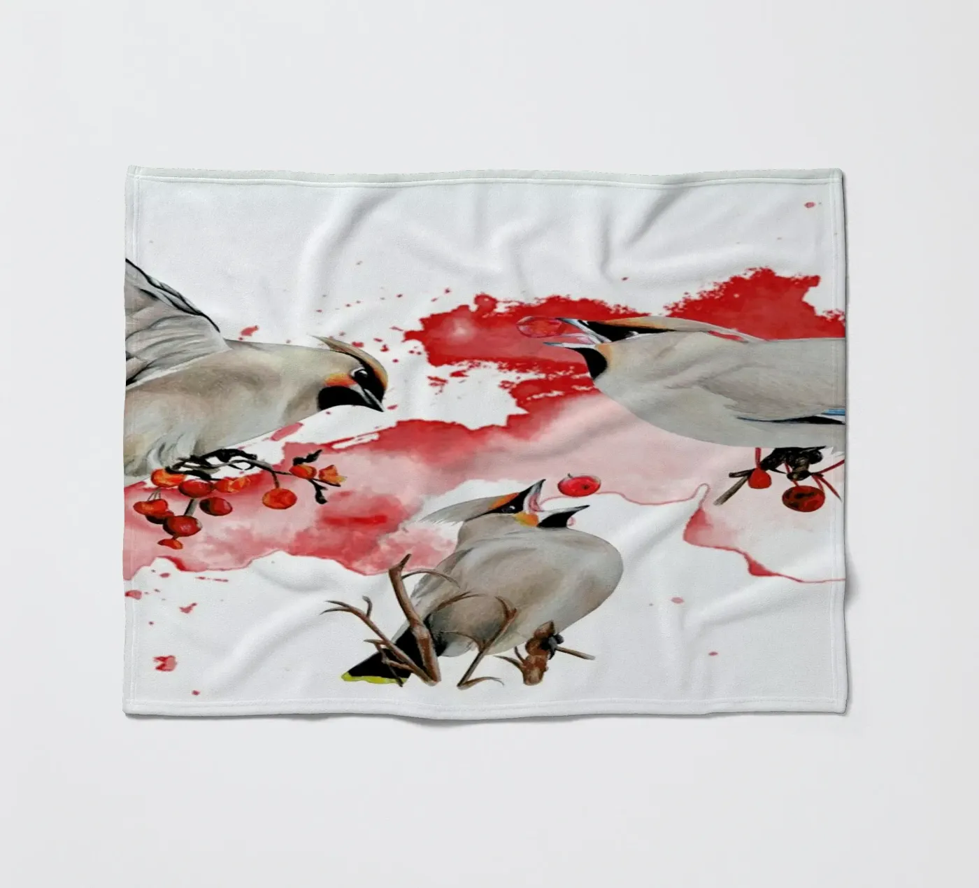 Feeding Time fleece blanket by Libby Watkins
