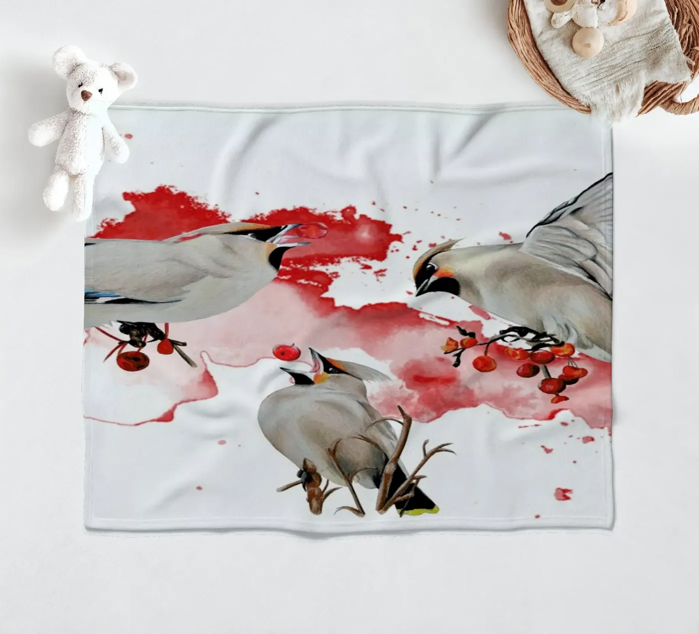 Feeding Time coperta in pile da Libby Watkins