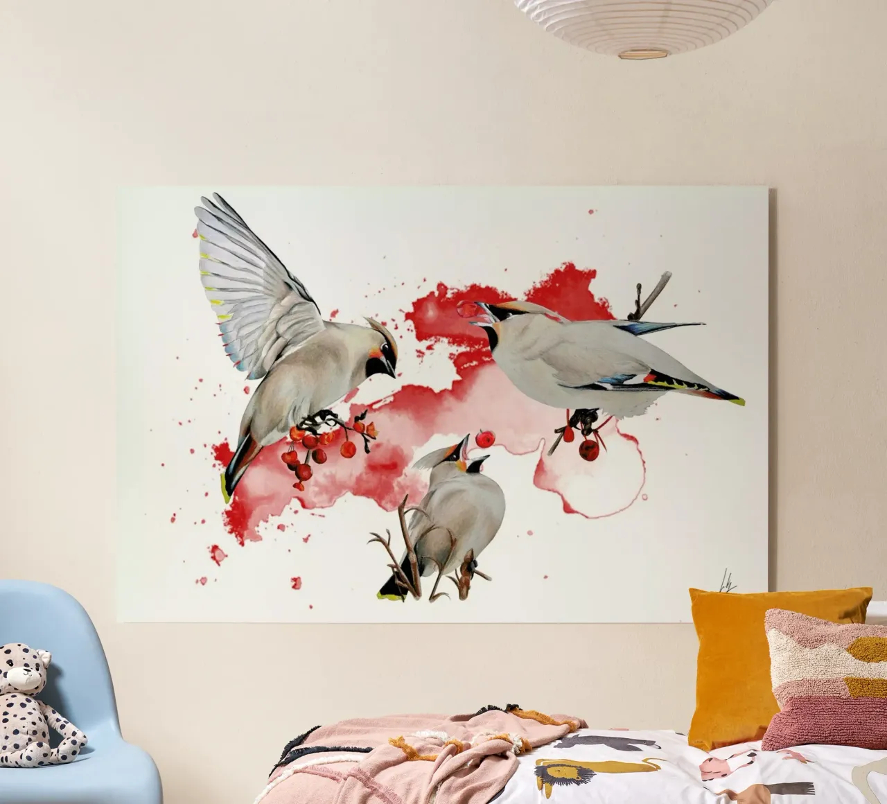 Feeding Time acrylic glass by Libby Watkins