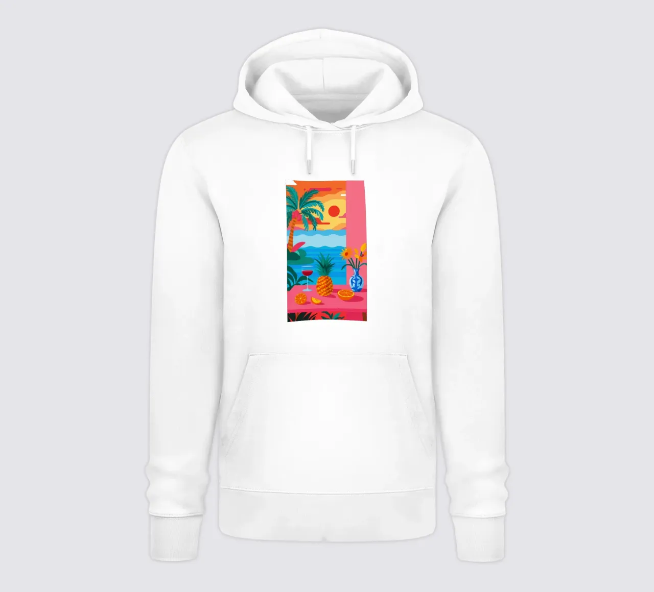 Ananas Tropical Stillness felpa con cappuccio da Lune Dreams