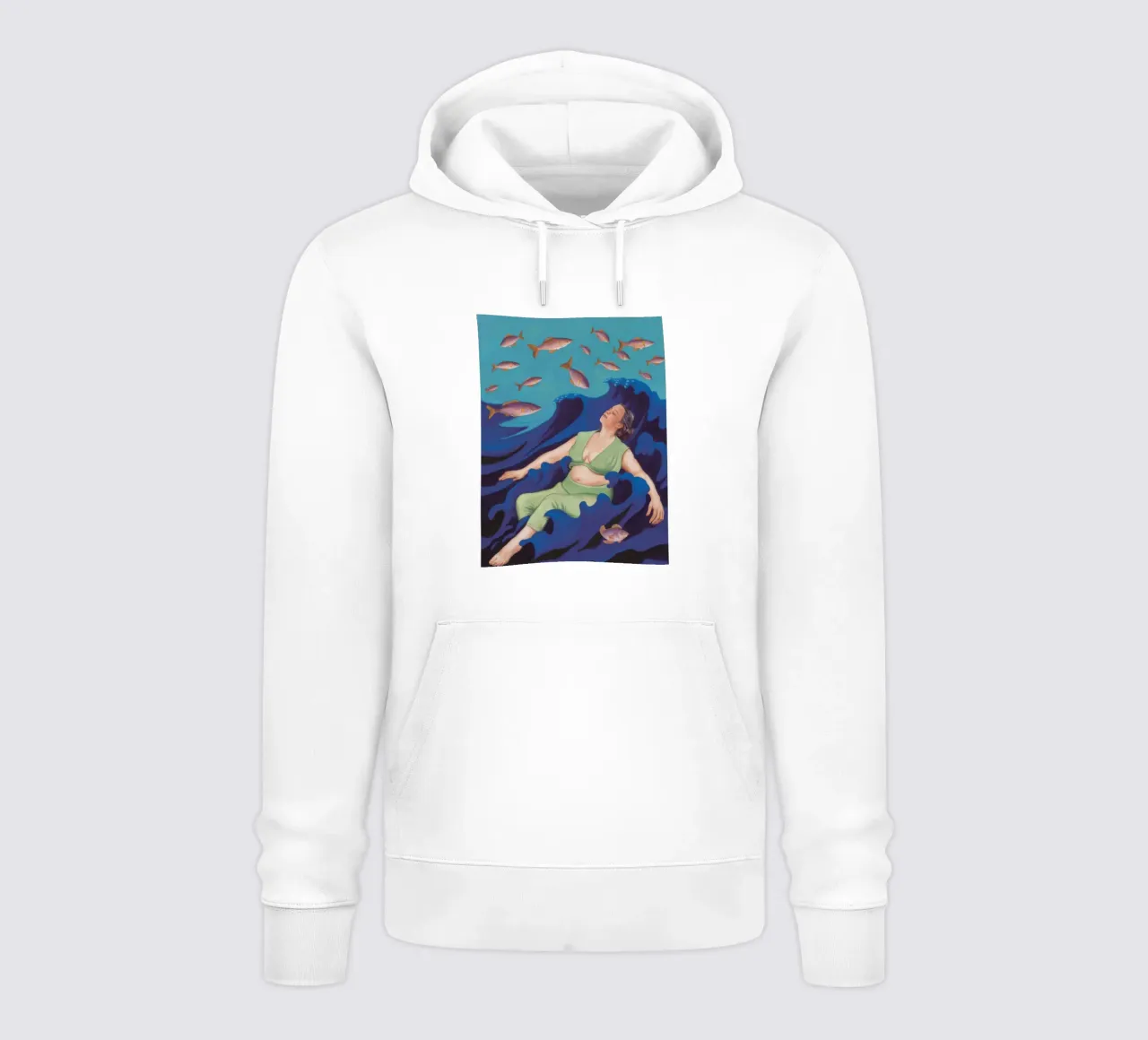 Scuola di pesci sirena felpa con cappuccio da Lune Dreams