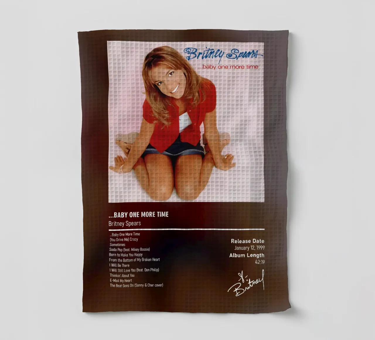...Baby One More Time By Britney Spears canovaccio da cucina da DGUnder
