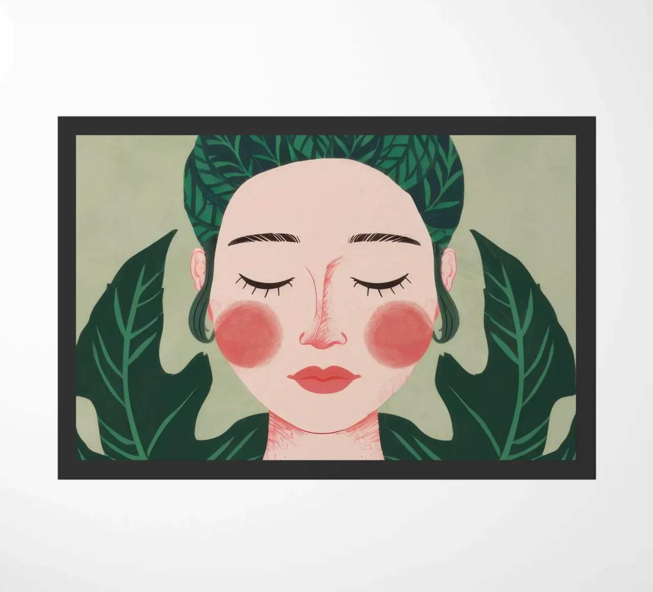 Cura di sé floreale zerbino da Lune Dreams