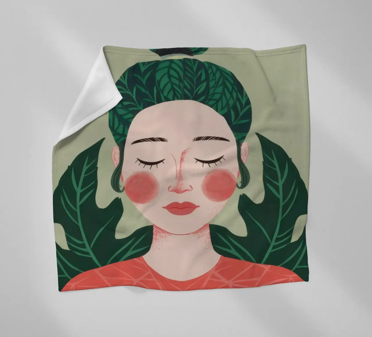 Cura di sé floreale coperta in pile da Lune Dreams