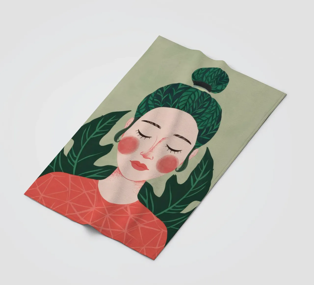 Cura di sé floreale coperta in pile da Lune Dreams