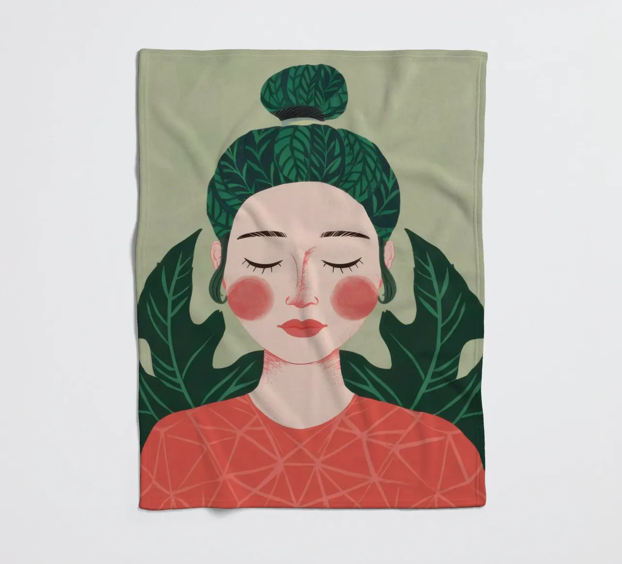 Cura di sé floreale coperta in pile da Lune Dreams