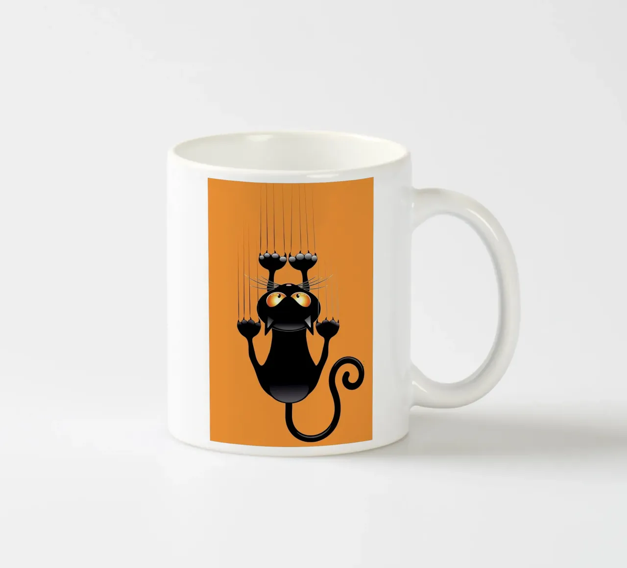 Gatto nero tazza in ceramica da Manuela