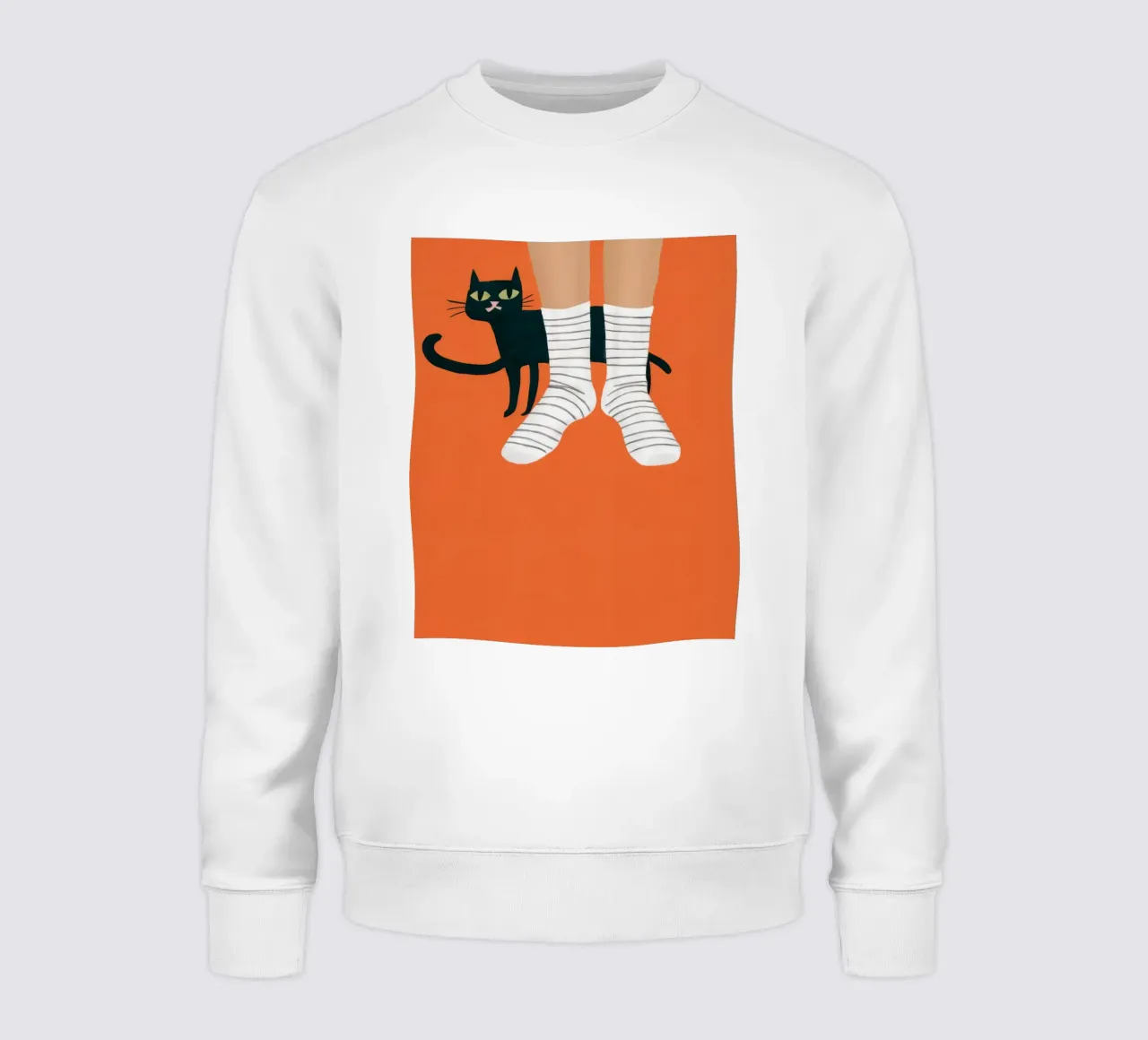 Feline Sock Antics sweatshirt by Lune Dreams