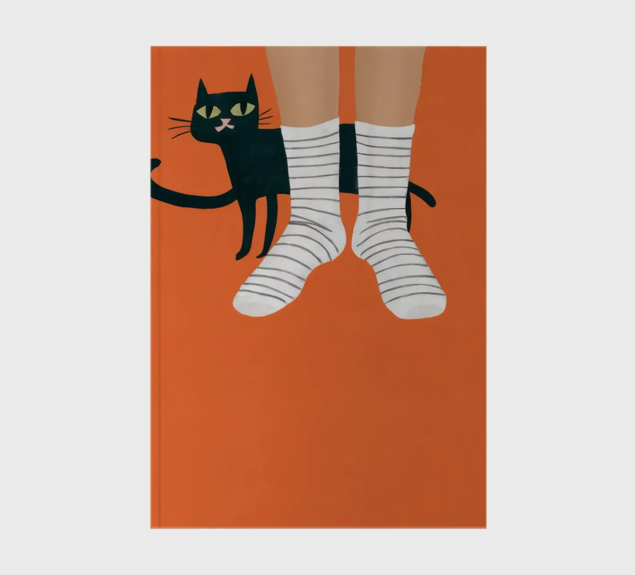 Feline Sock Antics notebook by Lune Dreams