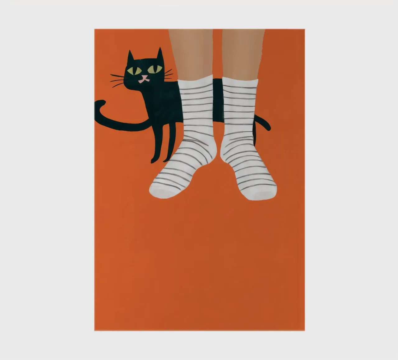 Feline Sock Antics notebook by Lune Dreams