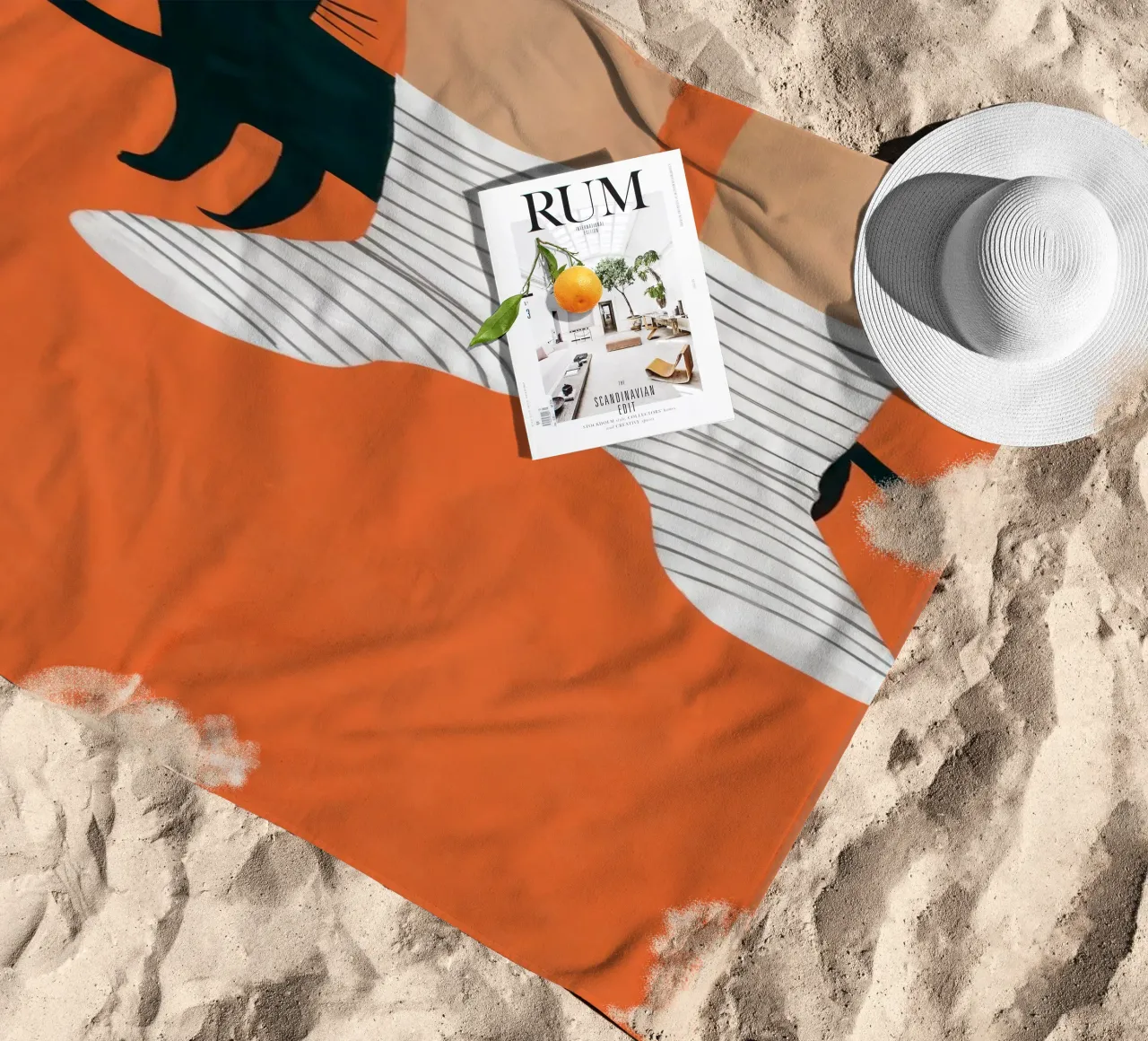 Buffonate di calzini felini telo mare da Lune Dreams